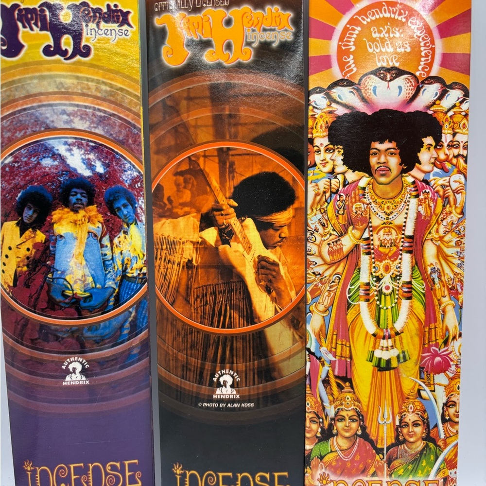 Jimi Hendrix Incense 3 Packs Variety NEW Authentic Y2K Open